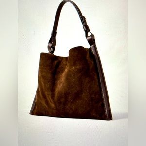 BRAND NWT! PROENZA SCHOULER white label Minetta brown suede shoulder bag!